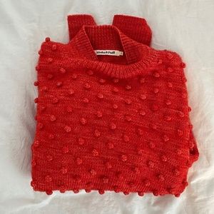 Misha & Puff Popcorn Pullover Red Flame Medium